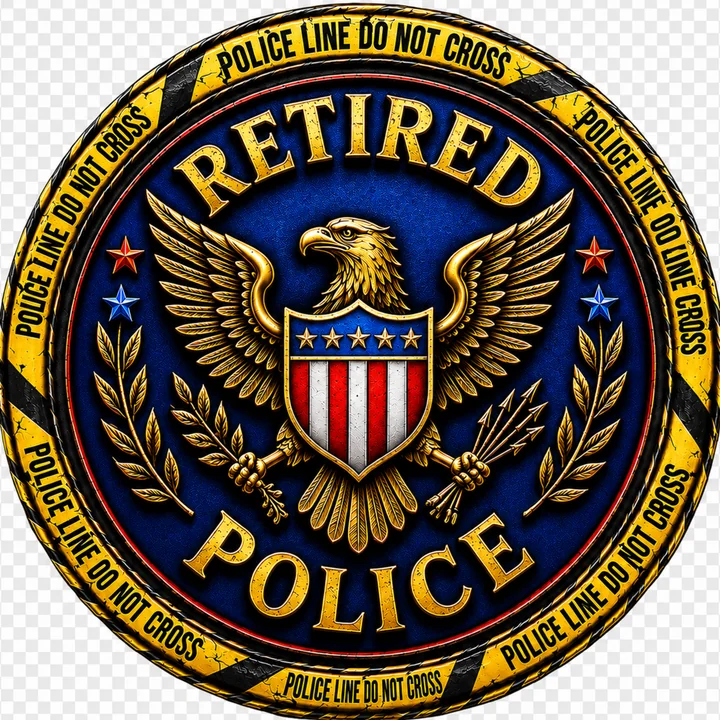 Retired Officer Tribute Shirt front design